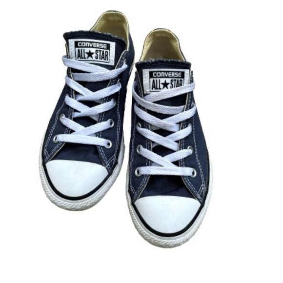 Converse Blue Chuck Taylor All Star OX Size Y 3 - Picture 1 of 4